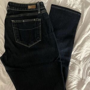 PAIGE Dark Blue Boot Cut Jeans
